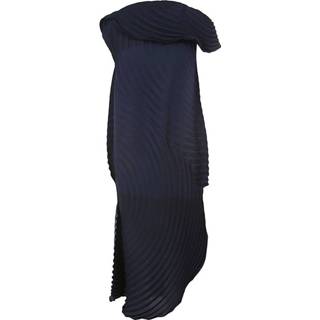 👉 Dress blauw vrouwen Silence Pleats Long Issey Miyake , Dames