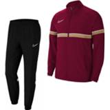 Trainingspak rood wit zwart trainingspakken kinderen Nike Academy 21 Woven Kids