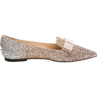 👉 Ballerina's roze vrouwen Gala Glitter Ballerina Shoes Jimmy Choo , Dames