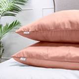 👉 Luna Bedding 2- Pack Kussenslopen Luna Uni Kleur: Terra, 60 x70 cm