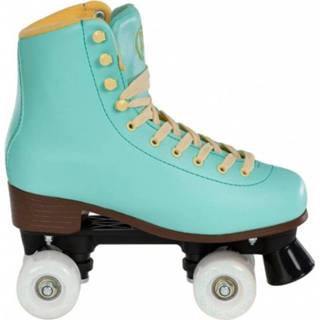 👉 Rolschaats cyaan synthetisch volwassenen vrouwen veters Playlife rolschaatsen Sunset dames 80A aqua 8720585011742