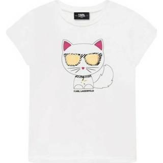 👉 Short sleeve wit vrouwen Sleeves Tee-Shirt Karl Lagerfeld , Dames