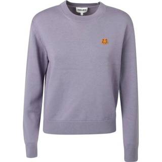 👉 Pullover grijs s vrouwen Tiger Head-motif wool Kenzo , Dames