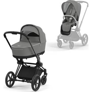 👉 Kinderwagen grijs active kinderen Cybex Priam 4 Compleet - Matt Black Frame Soho Grey 2500001516305