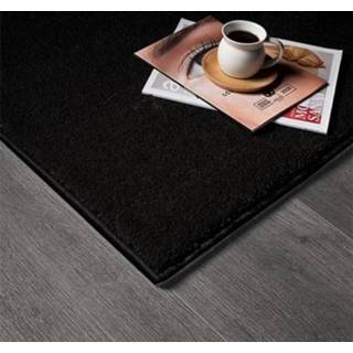 👉 Vloerkleed zwart polypropyleen rechthoekig effen montana Zwart-200 x 290 cm 8785265225192