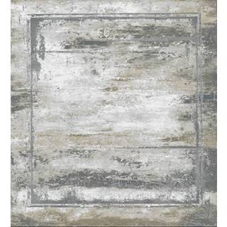 👉 Vloerkleed grijs goud polyester rechthoekig decoratief craft lijstmotef abstract Grijs/Goud -200 x 290 cm 8785265225239