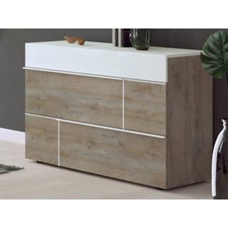 👉 Commode wit eik PADEL 3 lades wit/endgrain 5400943229868