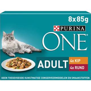 👉 Active Purina Fijne Malse Reepjes in Saus Kip - Rund 8 x 85 gr 7613039167281