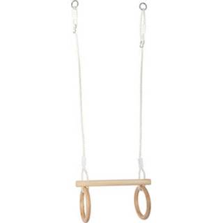 👉 Trapeze houten jongens natuurlijk small foot ® met turnringen 4020972119094