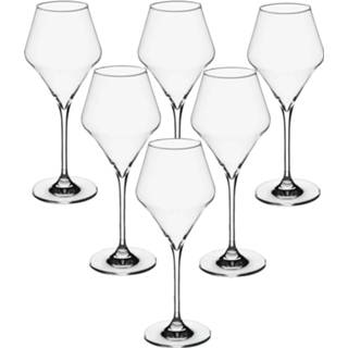 👉 Wijnglas rode transparant glas Set van 12x wijnglazen voor wijn Clarillo 370 ml