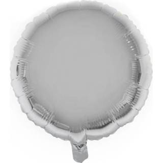 Folie zilveren klein active rond ballon 8712364847338