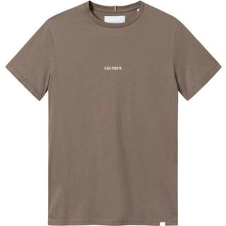 👉 Lens bruin XL mannen Mountain T-Shirt Les Deux , Heren