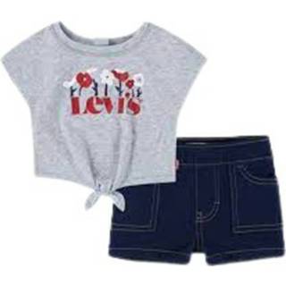 👉 Bermuda grijs vrouwen + T Shirt Levi's , Dames 3665115347401