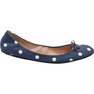 👉 Ballerina's blauw leather vrouwen Polka Dot Ballerina Flats In Marc Jacobs , Dames