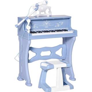 👉 Kinderpiano active kinderen HOMdotCOM piano 37 toetsen toetsenbord MP3 leeftijd 3-6 jaar met kruk 6011601124136