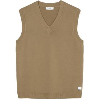 👉 Sleeveless bruin XL mannen V-neck jumper Marc O'Polo , Heren