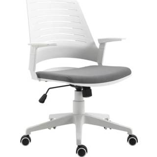 👉 Bureaustoel grijs nylon PU kunststof active Vinsetto Bureaustoel, draaistoel, in hoogte verstelbare kantelfunctie 6011616893898
