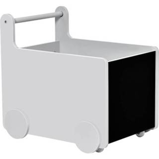 👉 Opbergdoos grijs MDF active HOMdotCOM 2-in-1 voor loopstoeltjes met wielen boekendoos 6011624363345