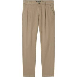 👉 Chino bruin mannen Jogger pleats chinos Marc O'Polo , Heren 7325866915798