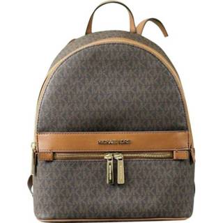 👉 Backpack bruin leather medium onesize vrouwen Kenly Signature Bookbag Michael Kors , Dames