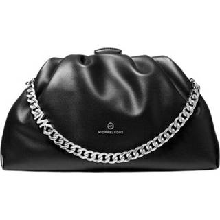 👉 Clutch zwart leather extra large onesize vrouwen Nola Faux Michael Kors , Dames