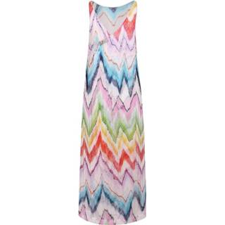 👉 Sleeveless roze vrouwen Zig Zag Pattern Tunic Dress Missoni , Dames