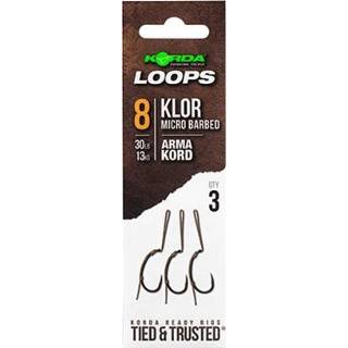 👉 Onderlijn Korda Loop Rigs Klor - Haakmaat 8 30lb 5060660638338