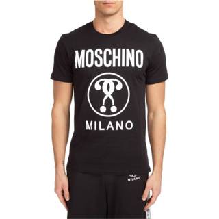 👉 Short sleeve zwart mannen Men's t-shirt Moschino , Heren