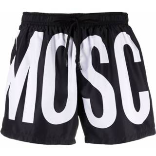 👉 Swimshort zwart XL mannen Maxi Logo Moschino , Heren