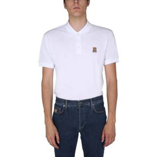 👉 Poloshirt wit mannen Teddy Bear Polo Shirt Moschino , Heren