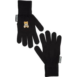 👉 Glove zwart onesize vrouwen Women's gloves Teddy Moschino , Dames 8053807519734