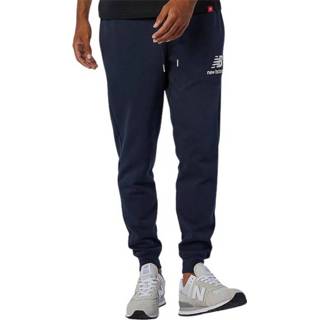 👉 Sweatpant blauw s XL mannen Essentials Stacked Logo Mp03558Ecl New Balance , Heren