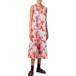 👉 Rouge roze vrouwen Robe coton volants bas W2R 490D H30888 21 Paul Smith , Dames