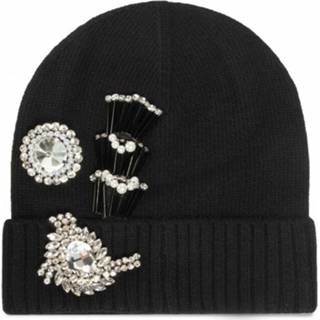 👉 Beanie zwart onesize vrouwen Secco Pinko , Dames