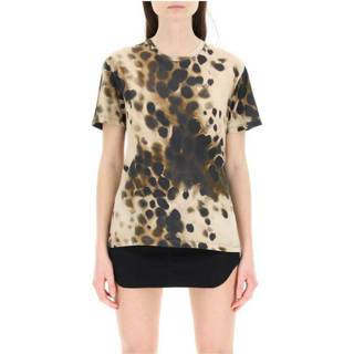 👉 Print T-shirt beige l vrouwen Animalier Pinko , Dames