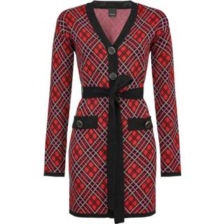 👉 Rood l vrouwen Albama Abito Jacquard Misto Lana Pinko , Dames