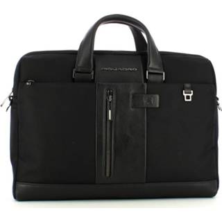 👉 Briefcase zwart onesize mannen Cartella Due Manici 2 15.6 Rfid Piquadro , Heren