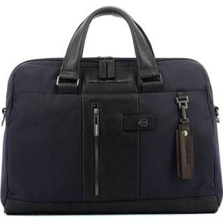 👉 Blauw onesize mannen Cartella due manici PC/iPad®Brief Connequ 14.0 Piquadro , Heren