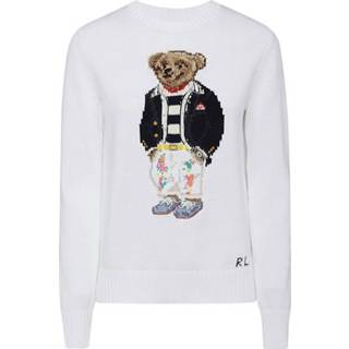 👉 Wit l vrouwen Polo Bear Jumper Ralph Lauren , Dames