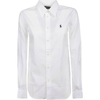 👉 Shirt lange mouw wit vrouwen Georgia Long Sleeve Polo Ralph Lauren , Dames