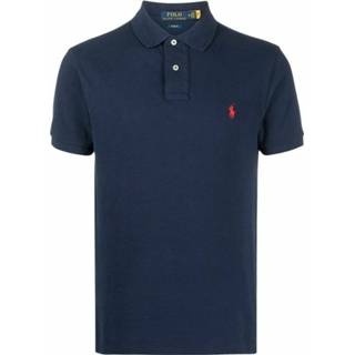 👉 Poloshirt blauw XL mannen Mesh S/S Knit Polo Shirt Ralph Lauren , Heren