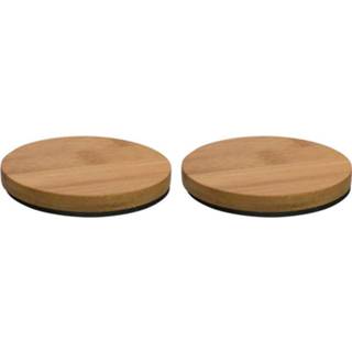 👉 Onderzetter bamboe hout Onderzetters - set 2 stuks 8712628081027