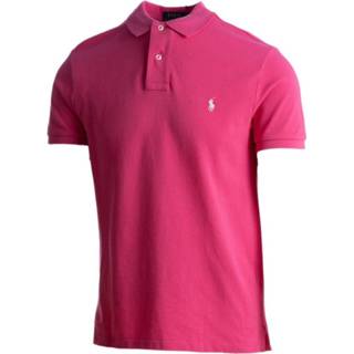 👉 Poloshirt roze XL mannen Classic Fit Mesh Polo Shirt Ralph Lauren , Heren