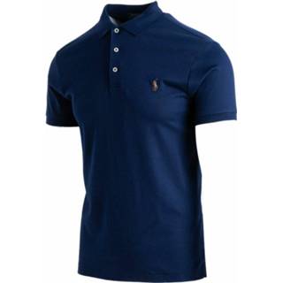 👉 Poloshirt blauw XL mannen Soft Cotton Polo Shirt Ralph Lauren , Heren