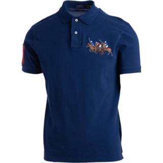 👉 Poloshirt blauw XL mannen Custom Slim Fit Polo Shirt Ralph Lauren , Heren 1655149403626