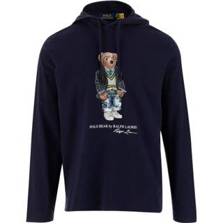 👉 Sweatshirt blauw XL mannen made of cotton Fixed hood with drawstring Ralph Lauren , Heren