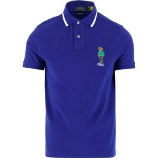 👉 Poloshirt blauw XL mannen Polo Bear Cotton Mesh Shirt Ralph Lauren , Heren