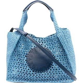 👉 Blauw onesize vrouwen Stella Raffia Crossbody Bag McCartney , Dames