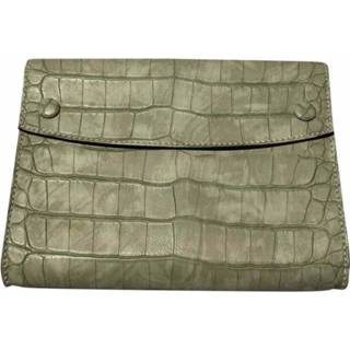 👉 Clutch grijs onesize vrouwen Croc-Embossed Stella McCartney , Dames