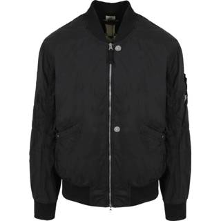 👉 Bomberjacket zwart l mannen Cargo Double-Zip Bomber Jacket Stone Island , Heren